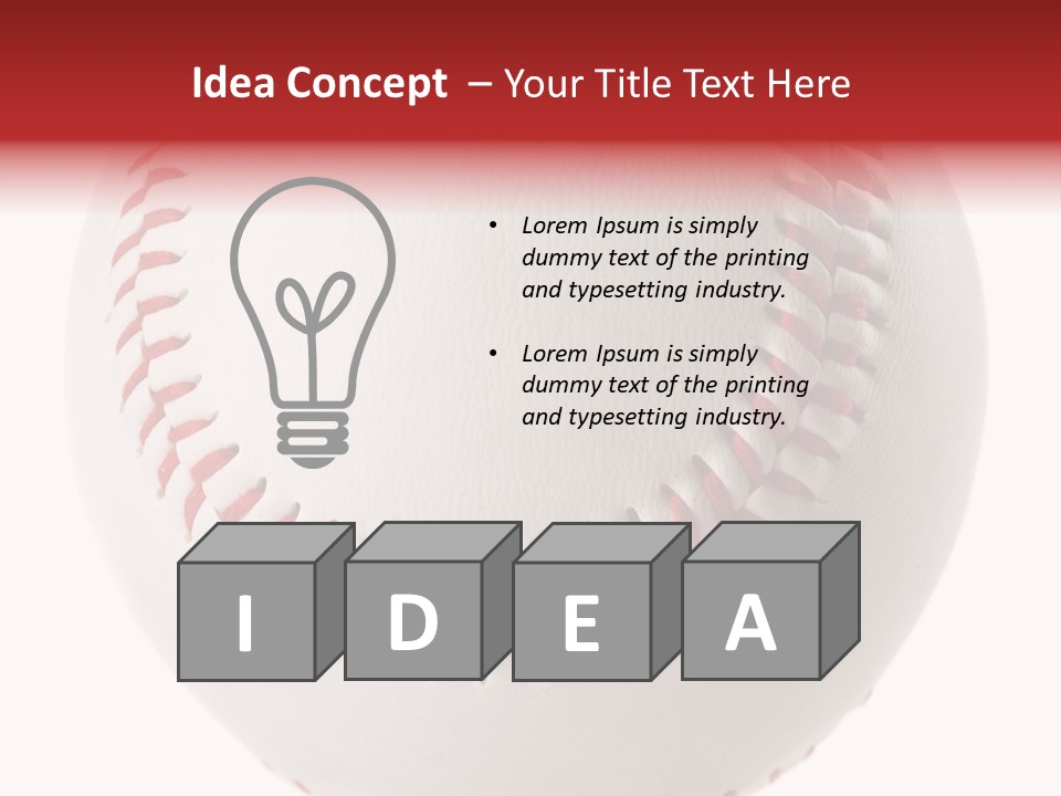 Play Athletic Equipment PowerPoint Template