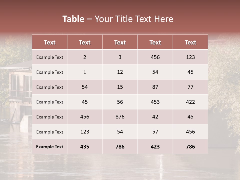 Storm Natural Rain PowerPoint Template