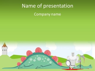 Story Battle Scary PowerPoint Template