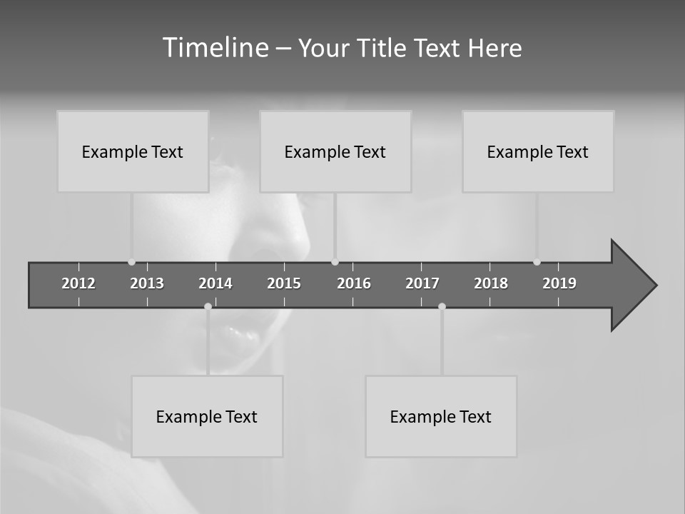 Problems Wall Boy PowerPoint Template