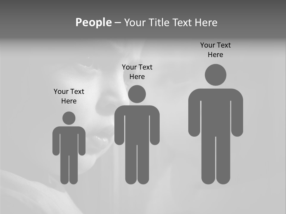 Problems Wall Boy PowerPoint Template