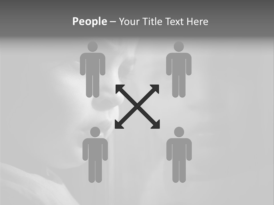 Problems Wall Boy PowerPoint Template