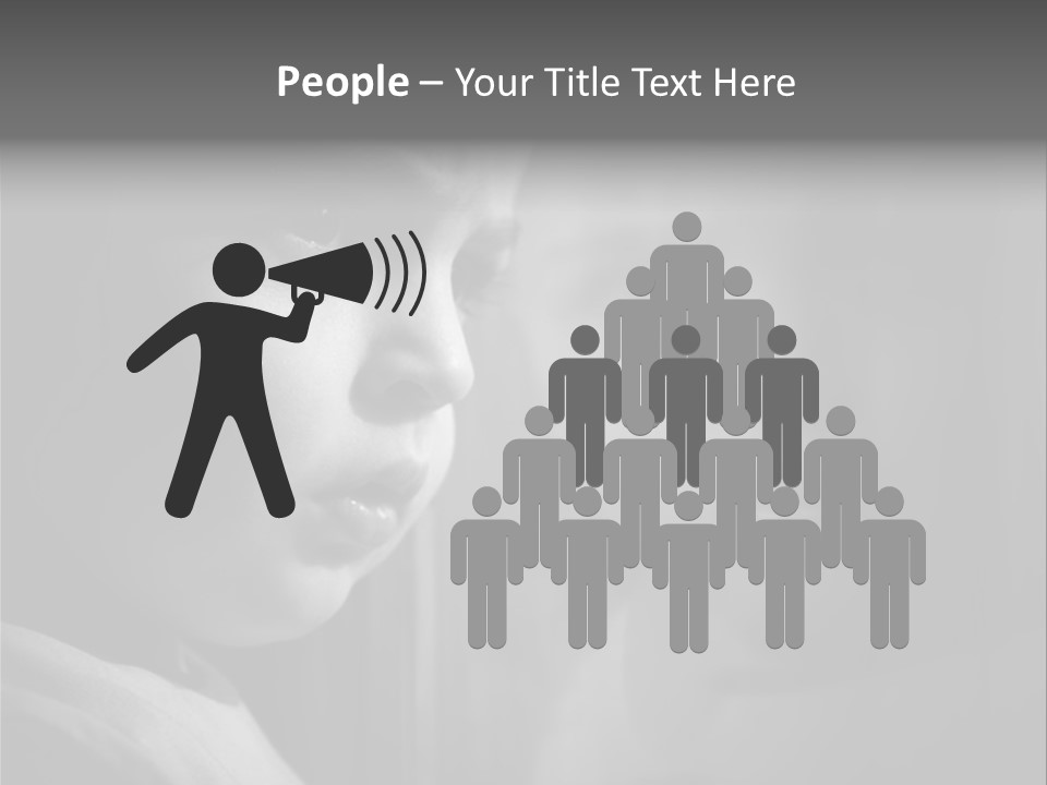 Problems Wall Boy PowerPoint Template