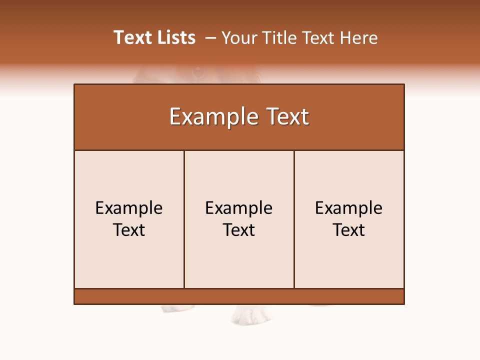 White Cavalier Dog PowerPoint Template