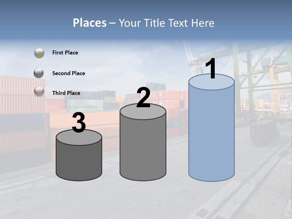 Heavy Ship Cargo PowerPoint Template