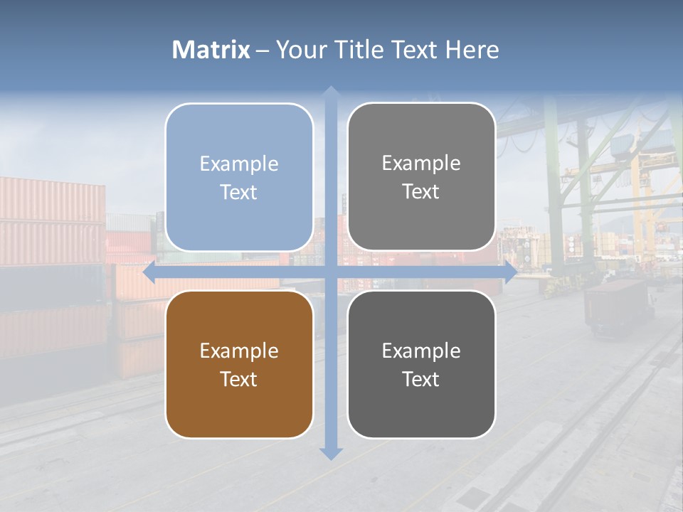 Heavy Ship Cargo PowerPoint Template