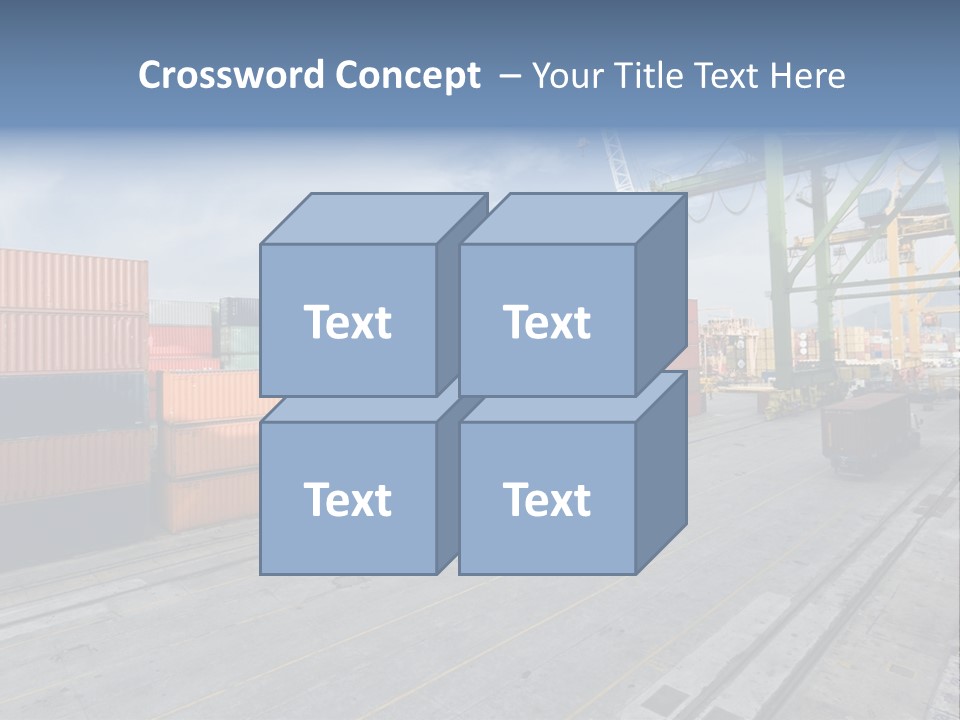 Heavy Ship Cargo PowerPoint Template