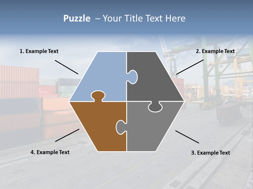 Heavy Ship Cargo PowerPoint Template