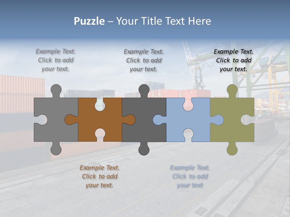 Heavy Ship Cargo PowerPoint Template