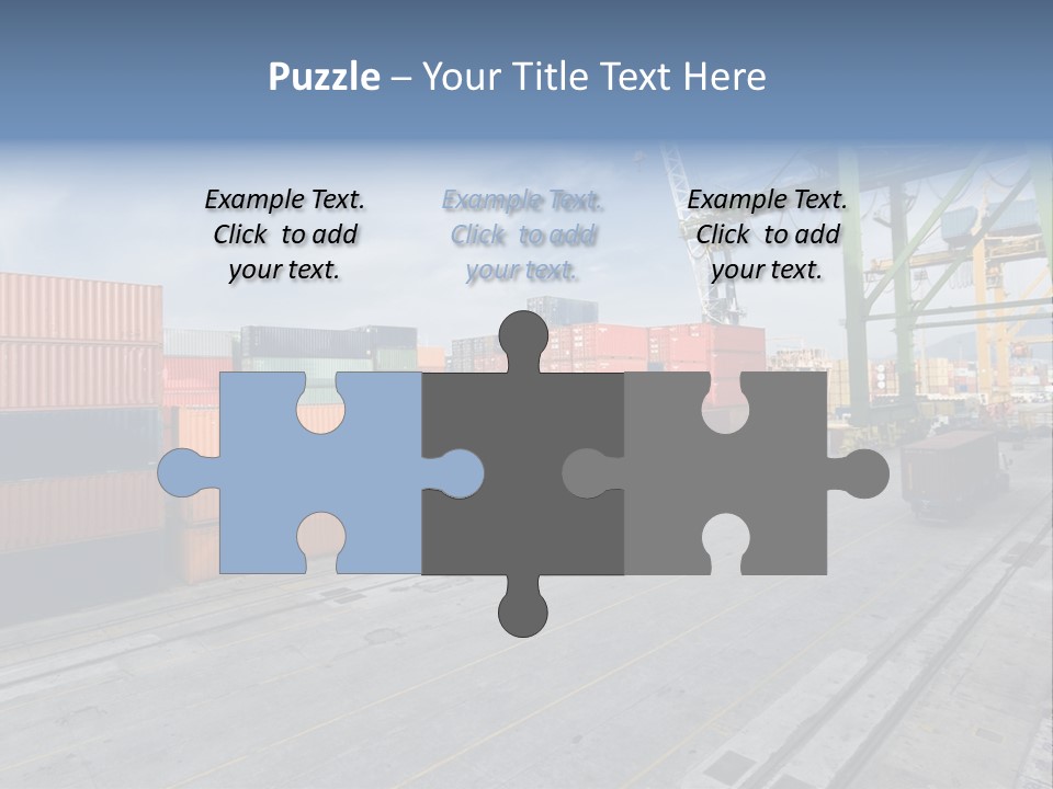 Heavy Ship Cargo PowerPoint Template