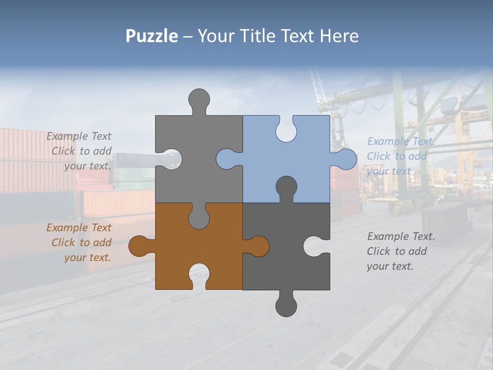 Heavy Ship Cargo PowerPoint Template