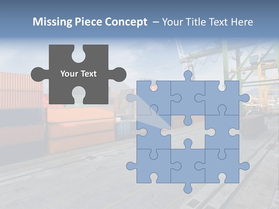 Heavy Ship Cargo PowerPoint Template