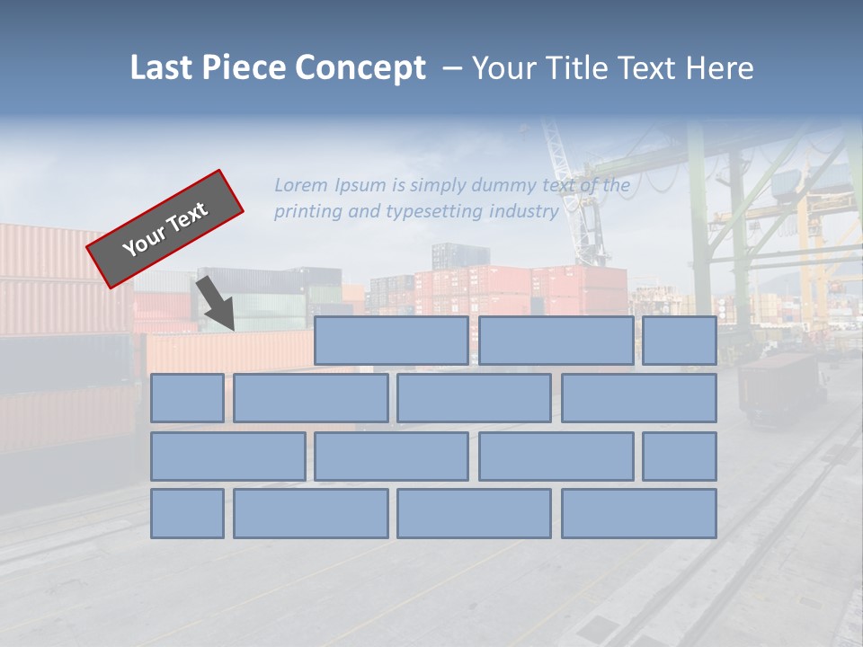 Heavy Ship Cargo PowerPoint Template