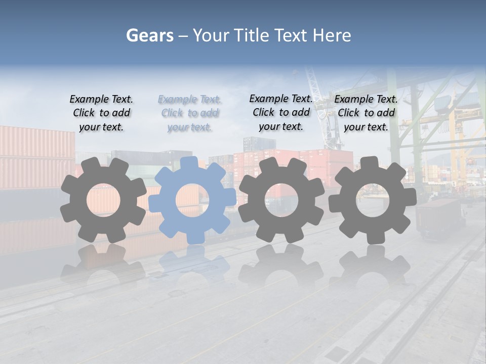 Heavy Ship Cargo PowerPoint Template