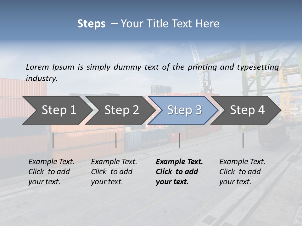 Heavy Ship Cargo PowerPoint Template