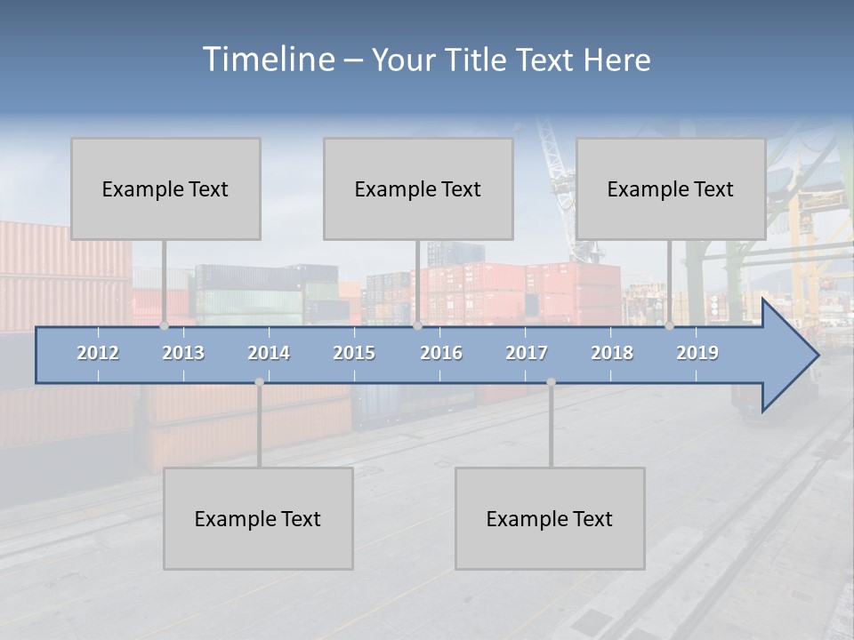 Heavy Ship Cargo PowerPoint Template