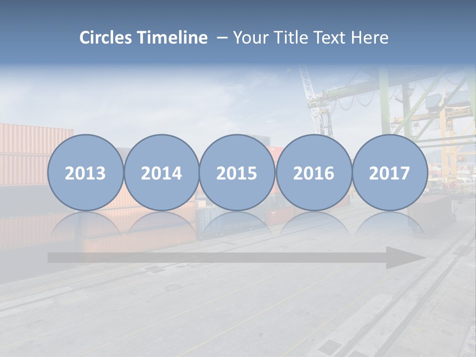 Heavy Ship Cargo PowerPoint Template