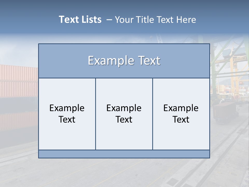 Heavy Ship Cargo PowerPoint Template