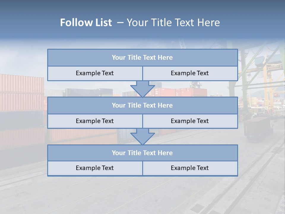 Heavy Ship Cargo PowerPoint Template
