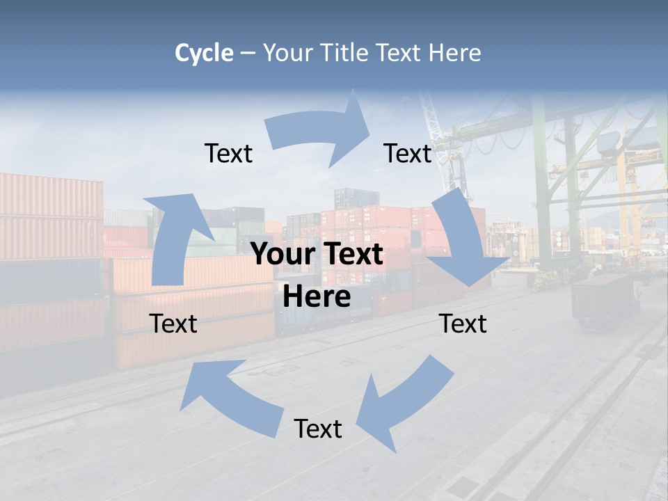 Heavy Ship Cargo PowerPoint Template