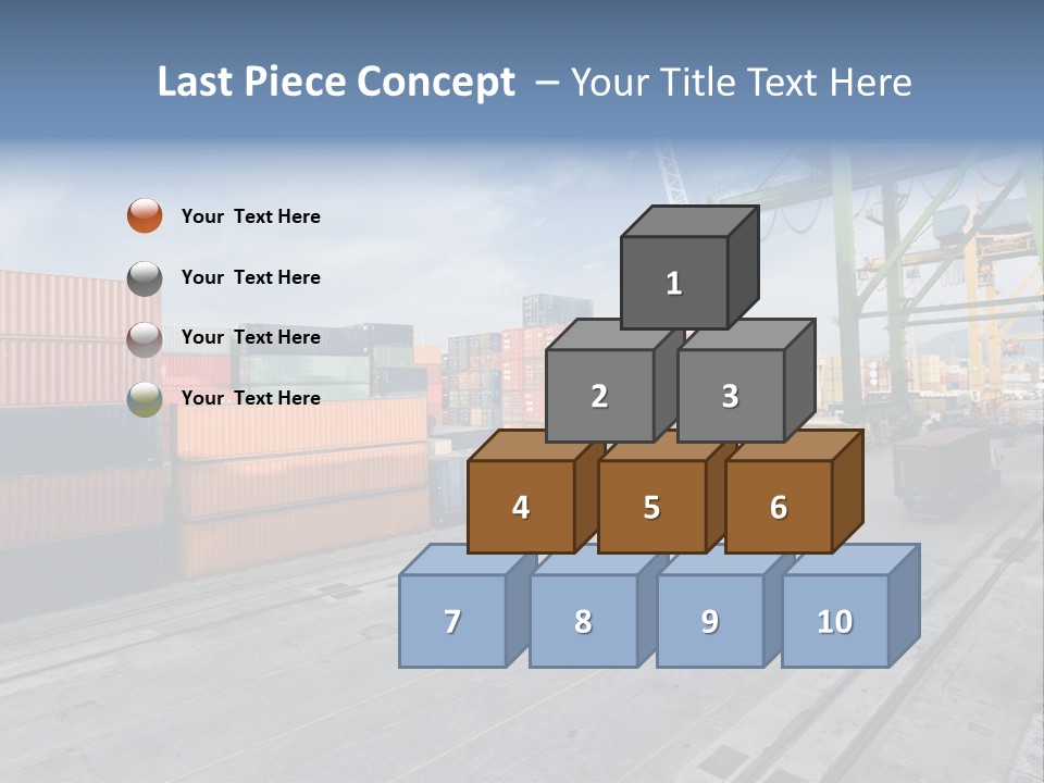 Heavy Ship Cargo PowerPoint Template