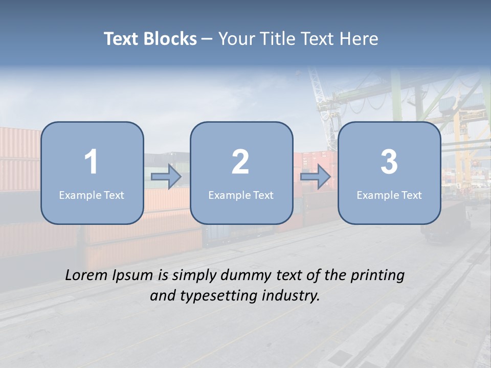 Heavy Ship Cargo PowerPoint Template