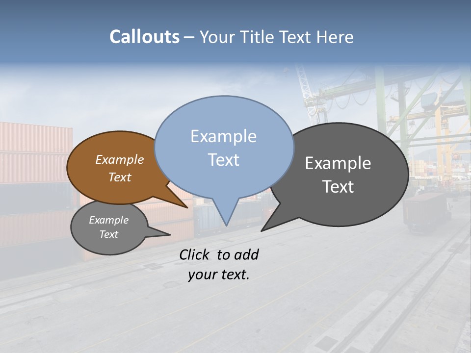 Heavy Ship Cargo PowerPoint Template