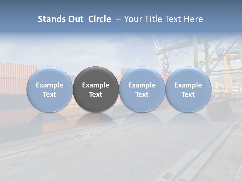 Heavy Ship Cargo PowerPoint Template