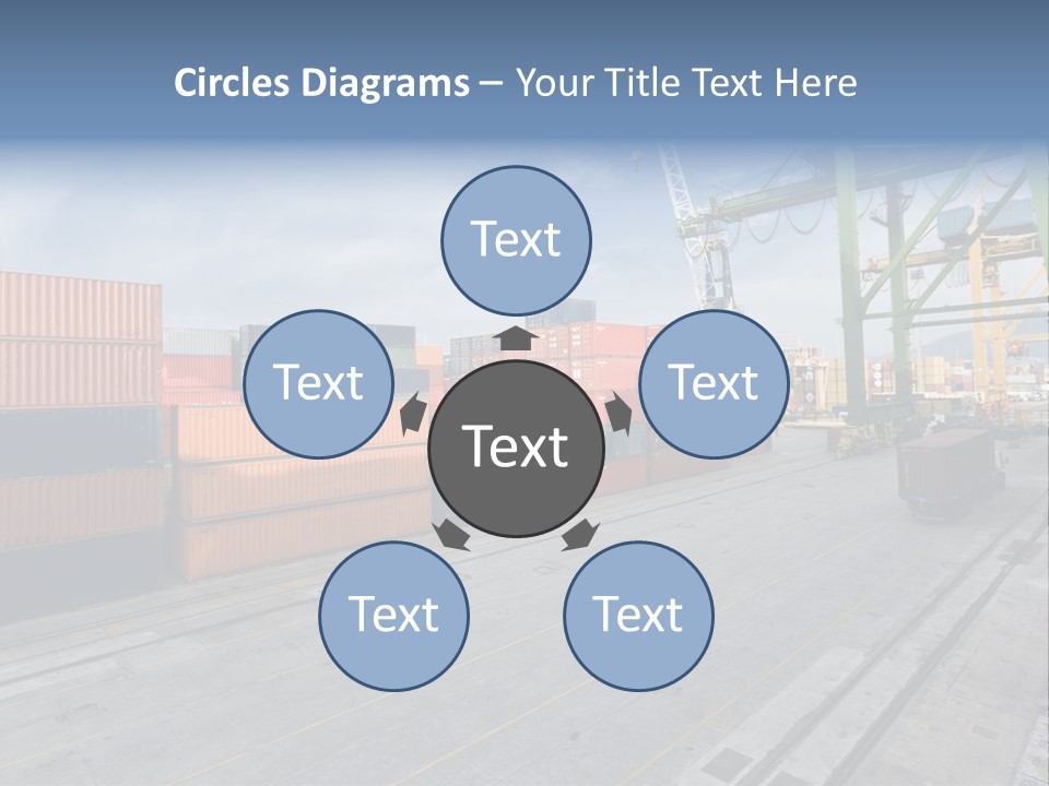 Heavy Ship Cargo PowerPoint Template