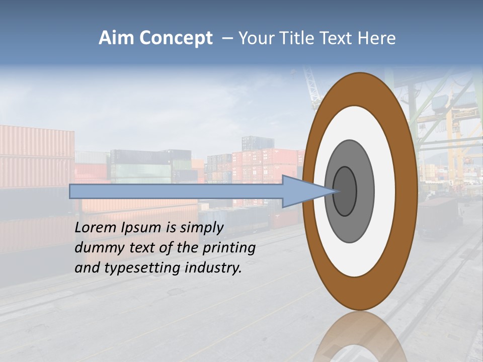 Heavy Ship Cargo PowerPoint Template