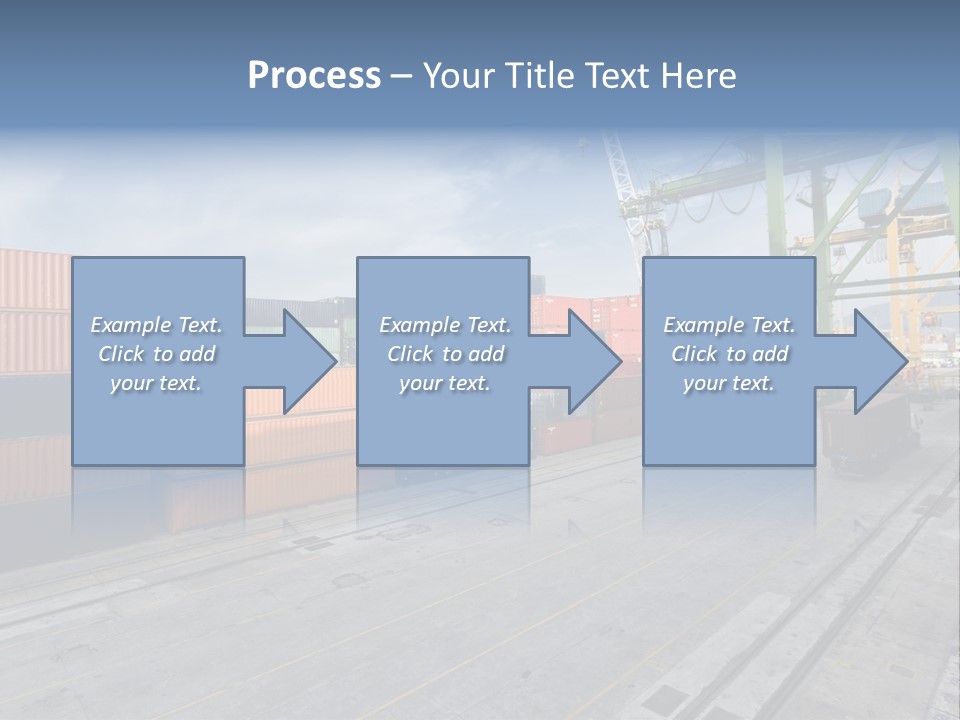 Heavy Ship Cargo PowerPoint Template