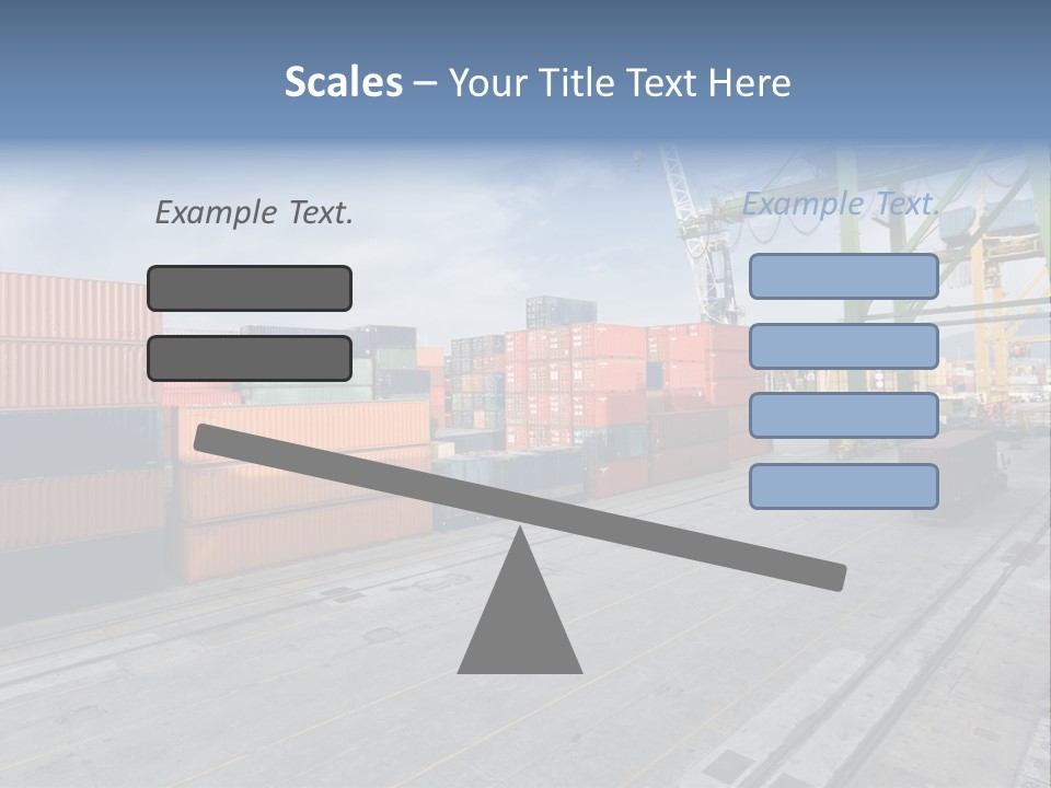 Heavy Ship Cargo PowerPoint Template