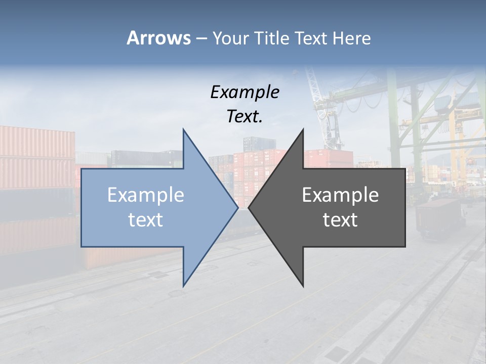 Heavy Ship Cargo PowerPoint Template
