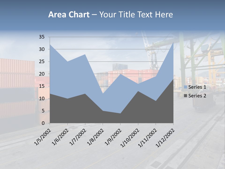 Heavy Ship Cargo PowerPoint Template