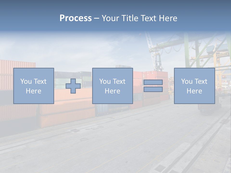 Heavy Ship Cargo PowerPoint Template
