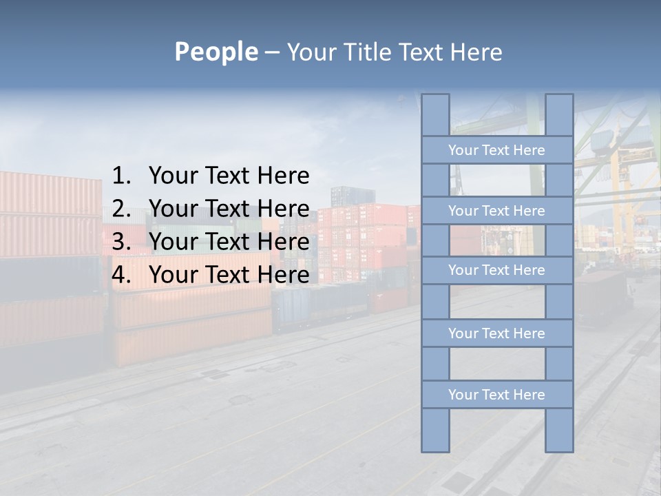 Heavy Ship Cargo PowerPoint Template
