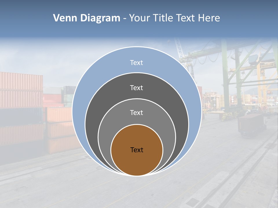 Heavy Ship Cargo PowerPoint Template