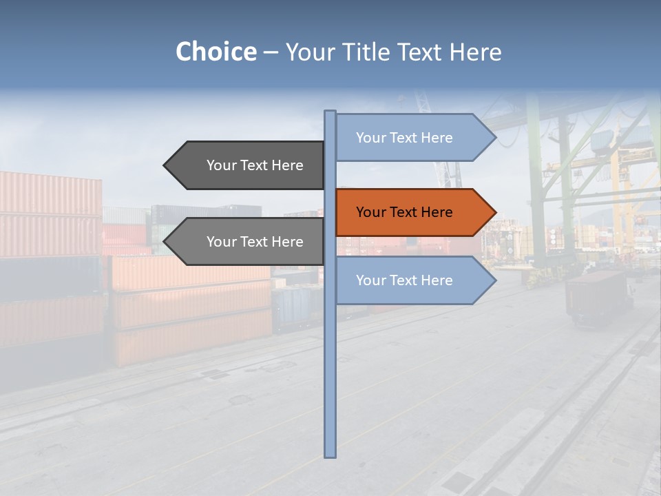 Heavy Ship Cargo PowerPoint Template