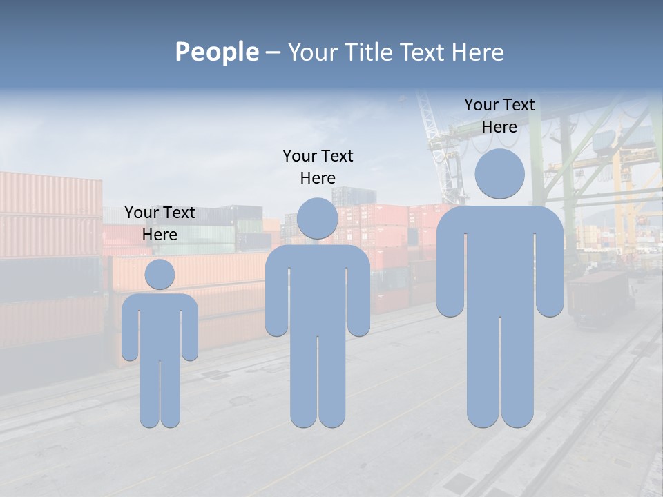 Heavy Ship Cargo PowerPoint Template
