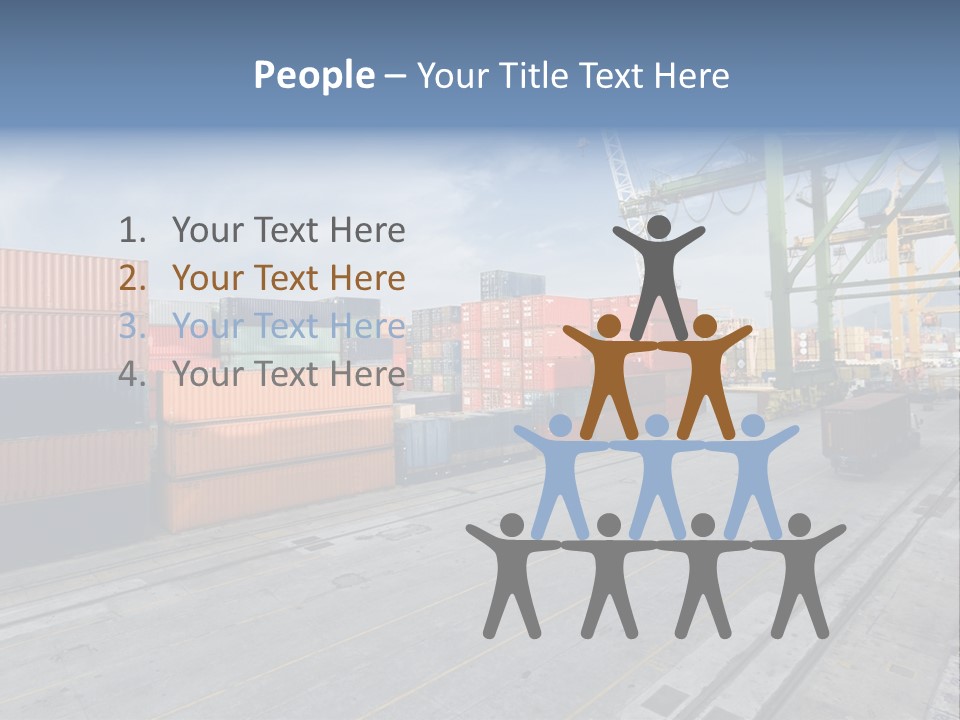 Heavy Ship Cargo PowerPoint Template