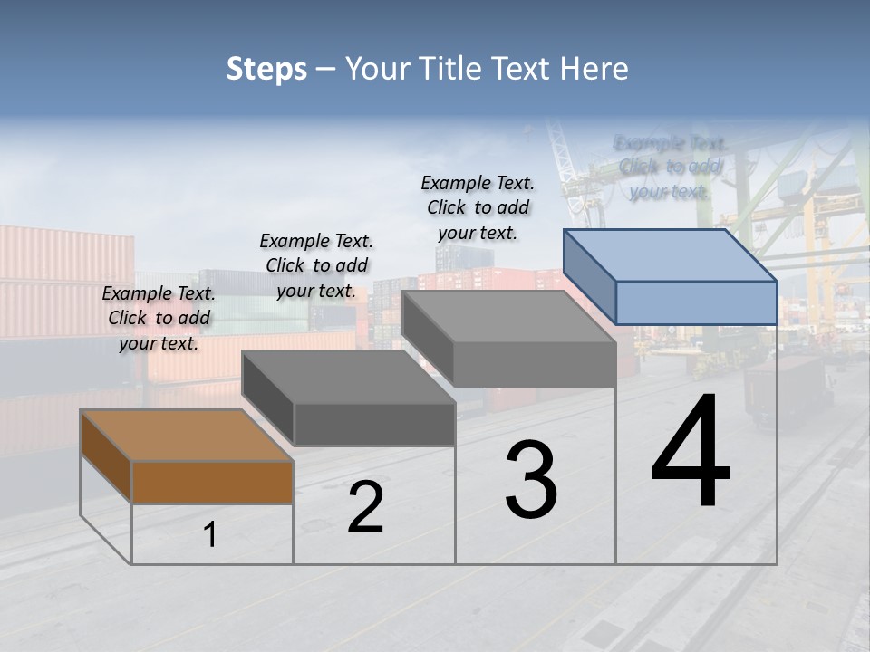 Heavy Ship Cargo PowerPoint Template