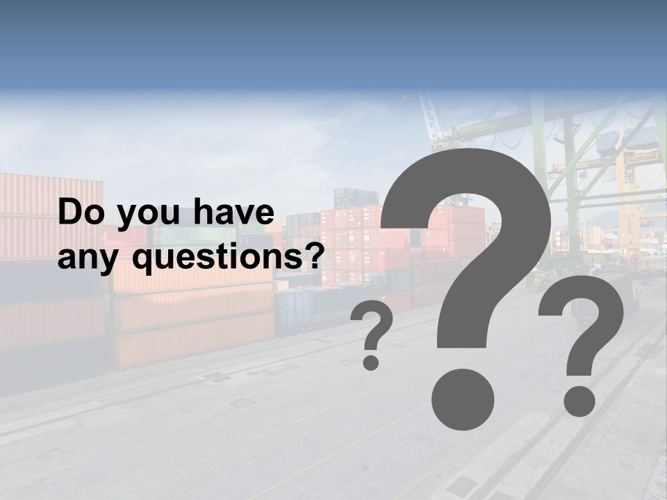 Heavy Ship Cargo PowerPoint Template