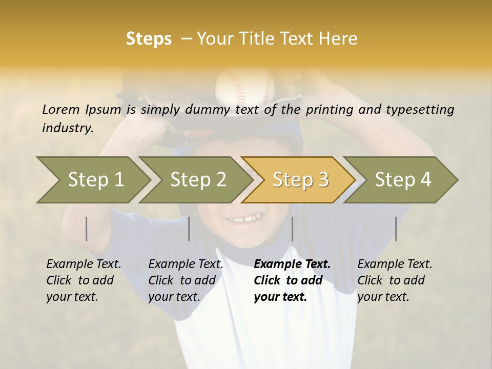 Smile Athletic Sport PowerPoint Template