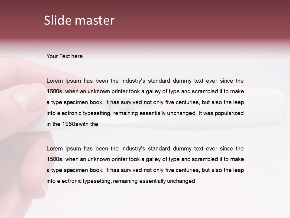 Device Woman Mother PowerPoint Template