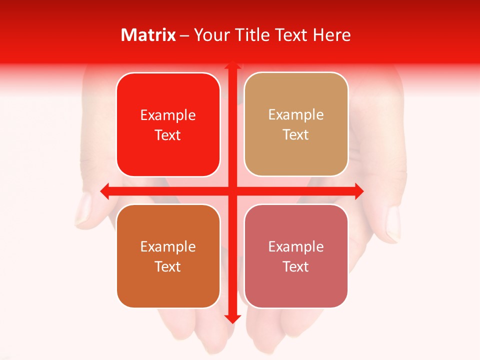 White Love Palm PowerPoint Template