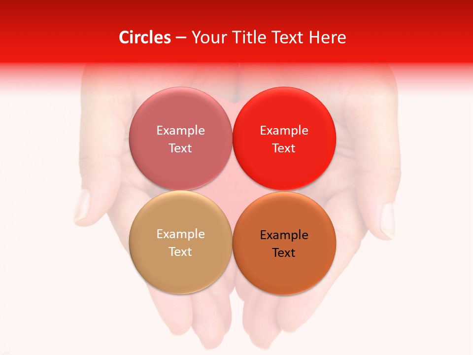 White Love Palm PowerPoint Template