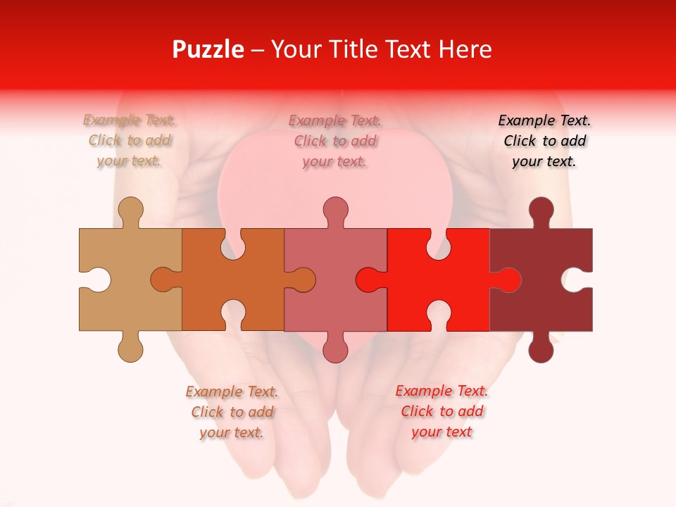 White Love Palm PowerPoint Template