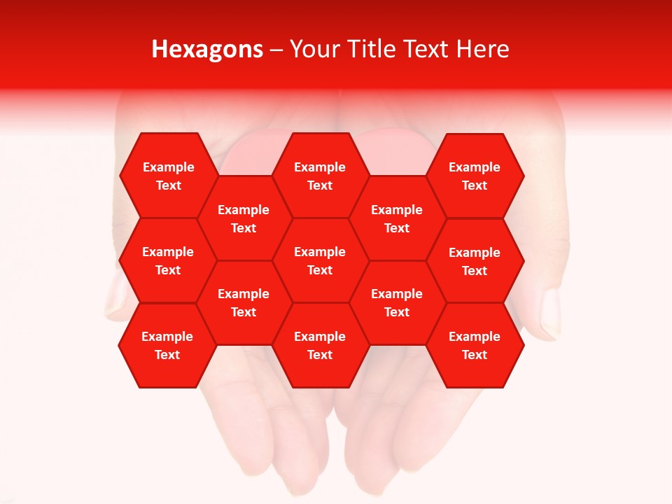 White Love Palm PowerPoint Template