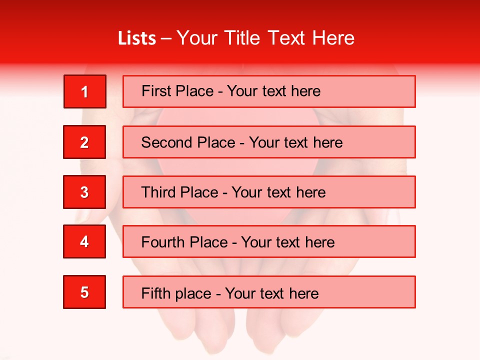 White Love Palm PowerPoint Template