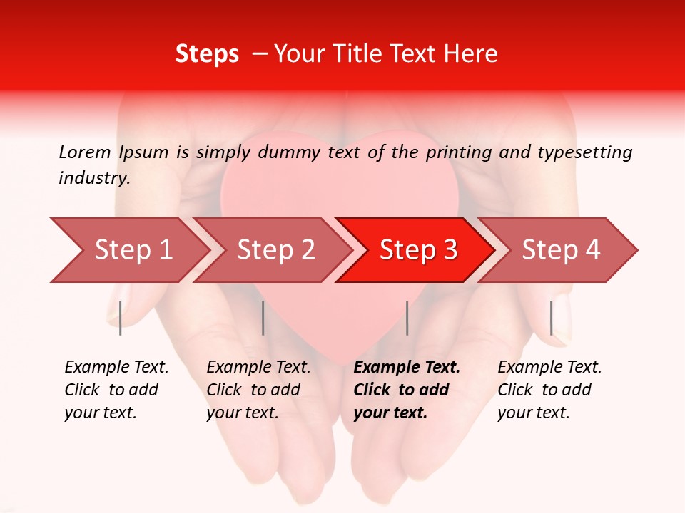 White Love Palm PowerPoint Template